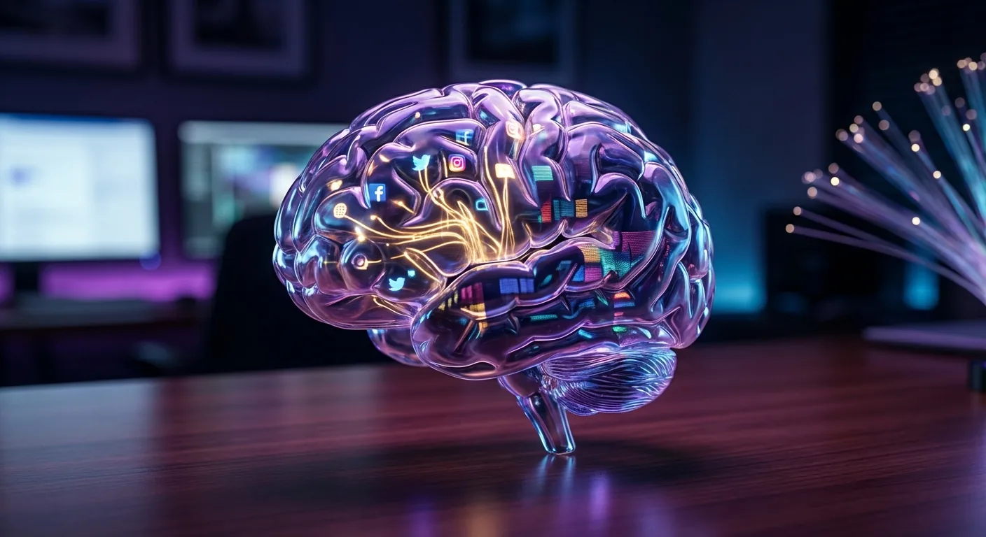 Digital marketing psychology brain visualization