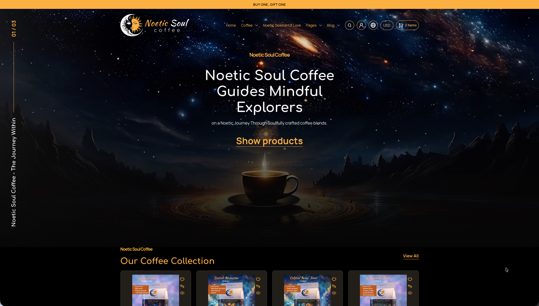 Noetic Soul Coffee Website